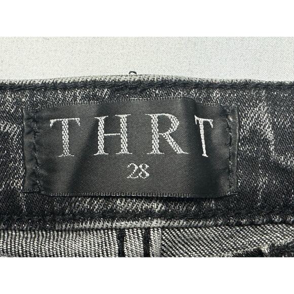 THRT Men's Graphic Print Gray Skinny Denim Jeans - Size 28 (26x30.5) *READ* - Picture 5 of 6